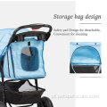 Stroller de animais de estimação do produto Karmas dobrável com cesta de armazenamento